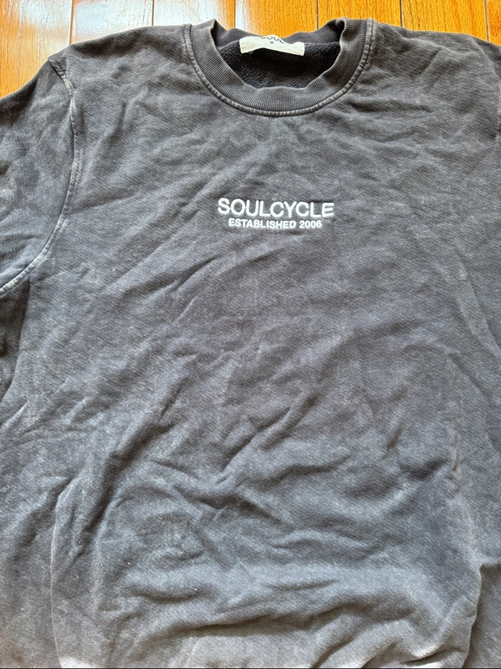 SOUL CYCLE Grey Crewneck Sweatshirt with White Logo